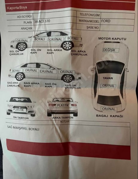 Sahibinden 2011 FORD FOCUS TDCI 110LUK