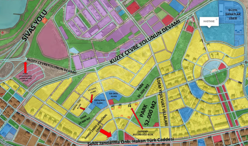 İLDEMPARK F4 Blok'ta 6.KAT Hobi Bahçeli, Yakın zamanda Teslim!!!