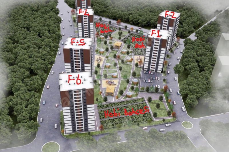 İLDEMPARK F4 Blok'ta 6.KAT Hobi Bahçeli, Yakın zamanda Teslim!!!