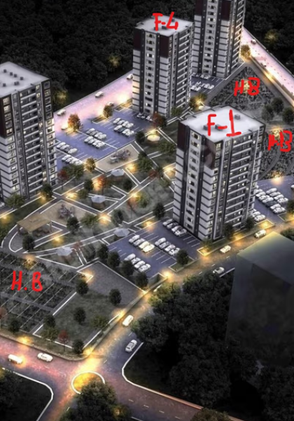 İLDEMPARK F4 Blok'ta 6.KAT Hobi Bahçeli, Yakın zamanda Teslim!!!