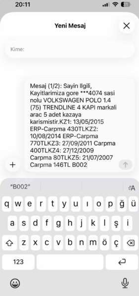 2006 POLO 1.4 LPG'Lİ TEK PARÇA BOYALI